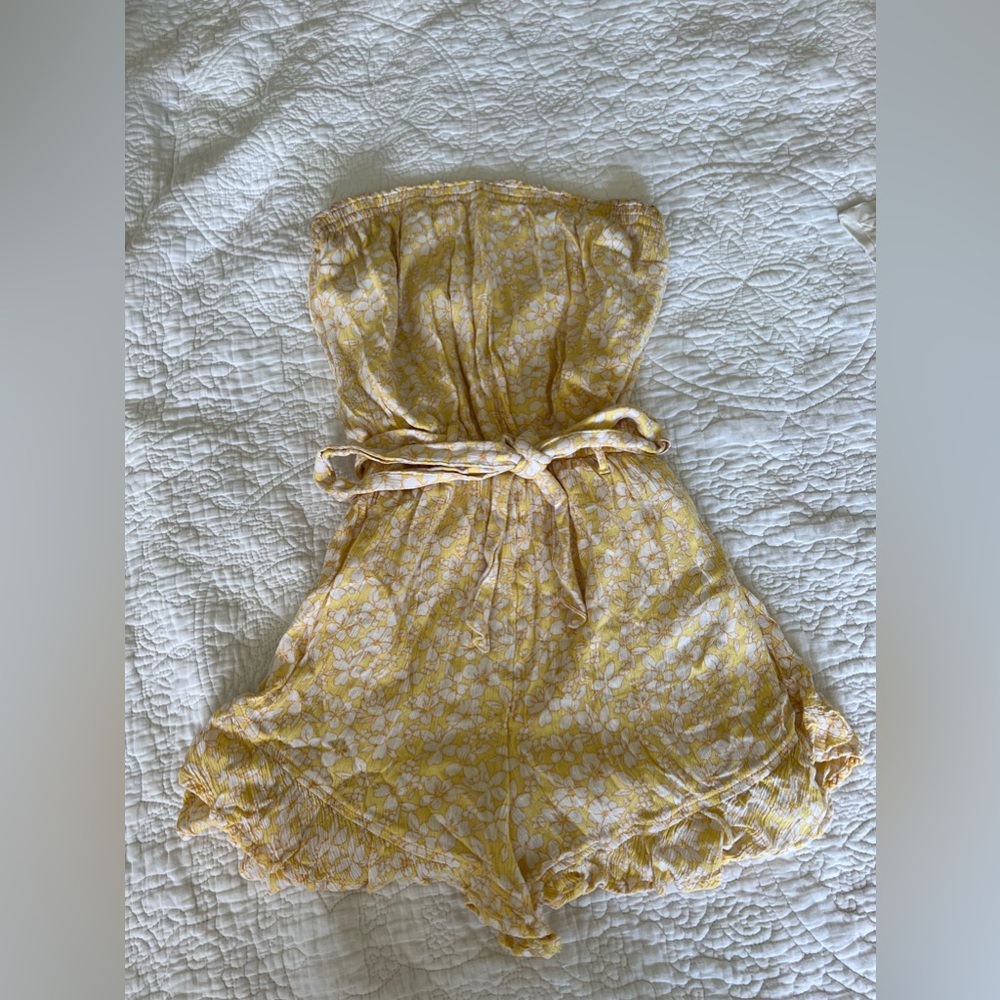 Hollister floral print romper